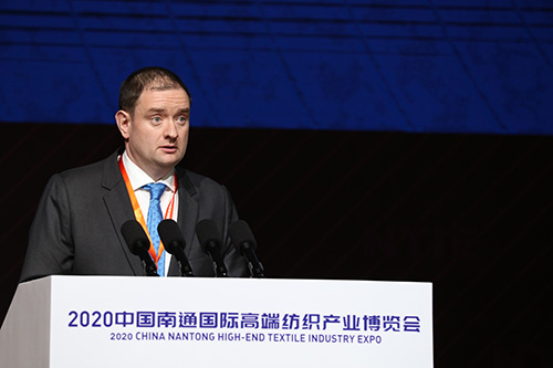 比利時(shí)必佳樂(lè)公司中國(guó)區(qū)銷售總監(jiān)貝艾明發(fā)言